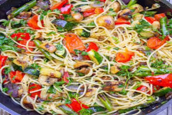 Spaghetti With Vegetable