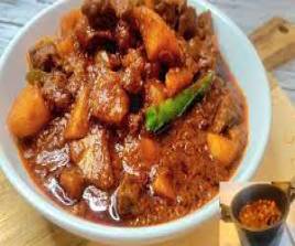 Potato stew with dry meat